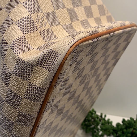 Louis Vuitton white damier azur Saleyea MM tote - Picture 7 of 15
